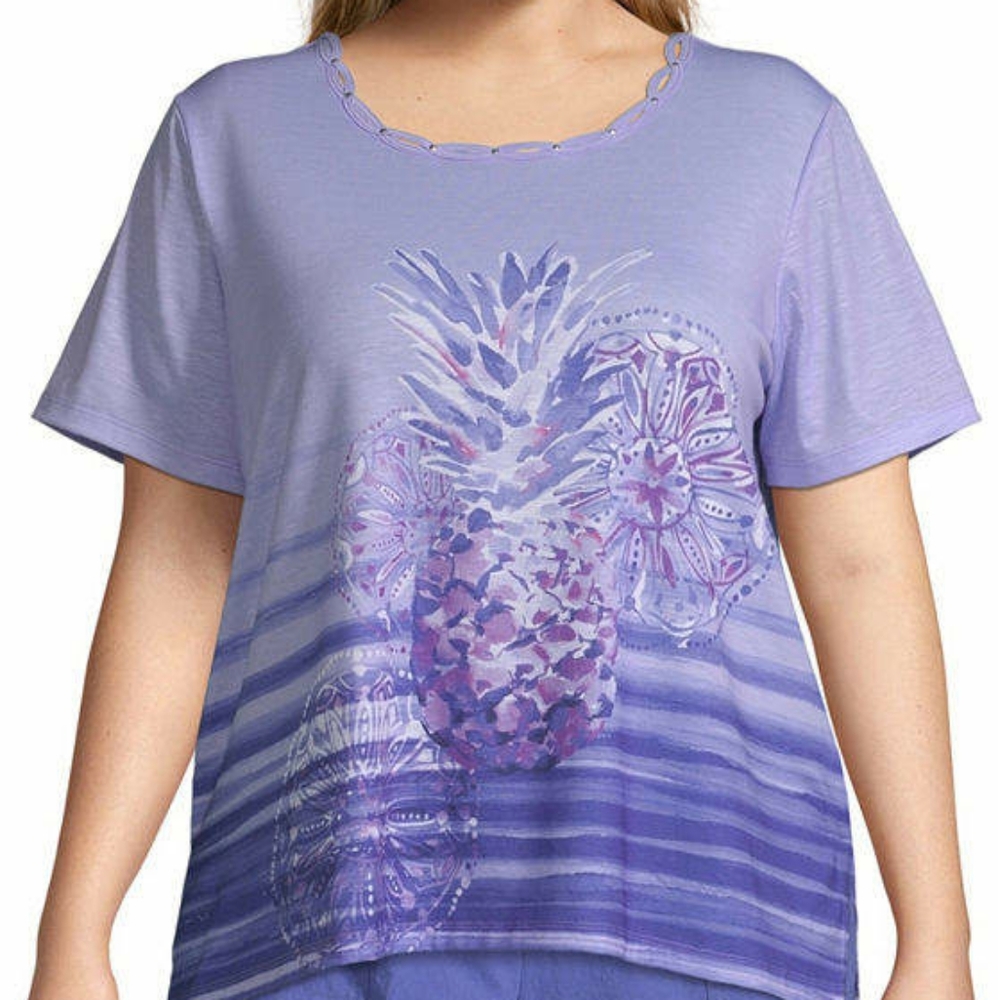 NWT Alfred Dunner California Dreaming Blouse